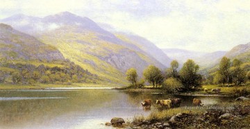  Alfred Tableau - Près de Capel Curig Pays de Galles du Nord paysage Alfred Glendening